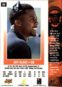 1996 Action Packed #84 Jeff Blake Back