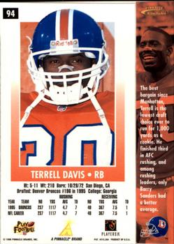 1996 Action Packed #94 Terrell Davis Back