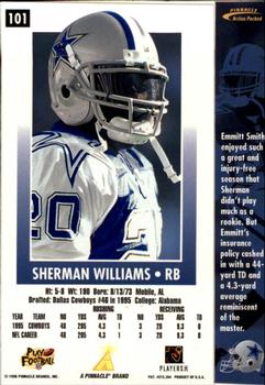 1996 Action Packed #101 Sherman Williams Back
