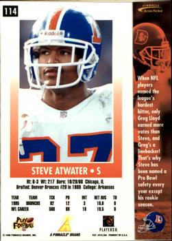 1996 Action Packed #114 Steve Atwater Back