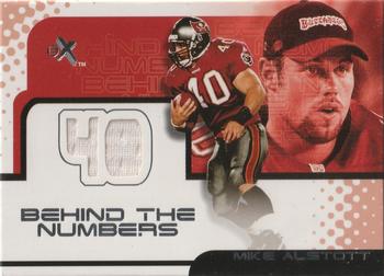 2001 Fleer E-X - Behind the Numbers #NNO Mike Alstott Front