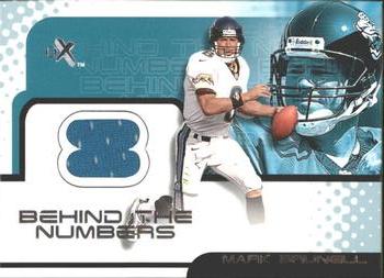 2001 Fleer E-X - Behind the Numbers #NNO Mark Brunell Front