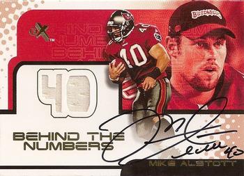 2001 Fleer E-X - Behind the Numbers Autographed #NNO Mike Alstott Front