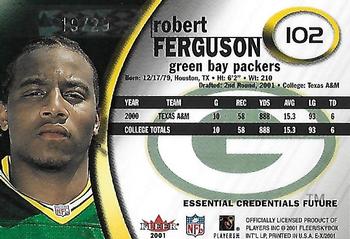 2001 Fleer E-X - Essential Credentials #102 Robert Ferguson Back