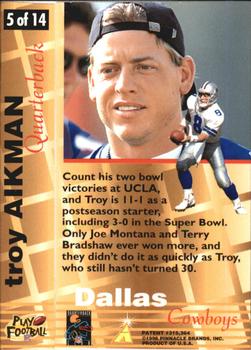 1996 Action Packed - 24kt Gold #5 Troy Aikman Back