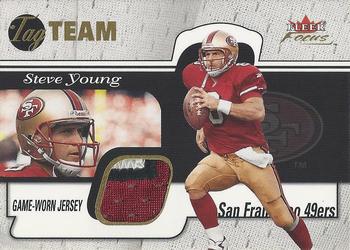 2001 Fleer Focus - Tag Team #TTSY Steve Young Front