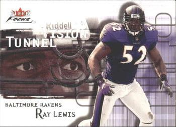 2001 Fleer Focus - Tunnel Vision #15 TV Ray Lewis Front