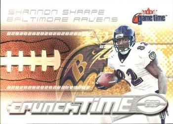 2001 Fleer Game Time - Crunch Time #6 CT Shannon Sharpe Front