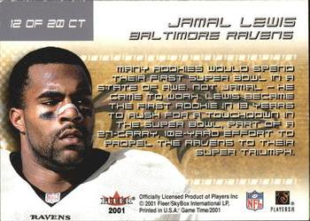 2001 Fleer Game Time - Crunch Time #12 CT Jamal Lewis Back