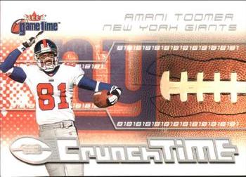 2001 Fleer Game Time - Crunch Time #13 CT Amani Toomer Front