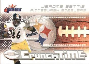 2001 Fleer Game Time - Crunch Time #14 CT Jerome Bettis Front