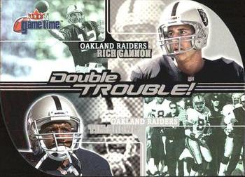 2001 Fleer Game Time - Double Trouble #10 DT Rich Gannon / Tim Brown Front