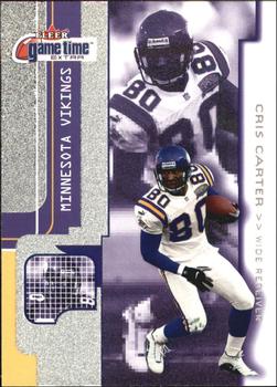 2001 Fleer Game Time - Extra #12 Cris Carter Front