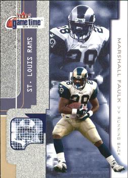 2001 Fleer Game Time - Extra #14 Marshall Faulk Front
