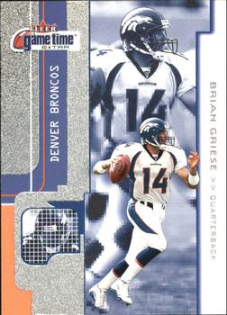 2001 Fleer Game Time - Extra #27 Brian Griese Front