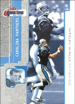2001 Fleer Game Time - Extra #66 Wesley Walls Front