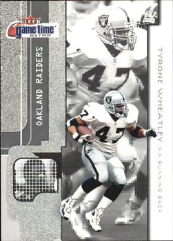 2001 Fleer Game Time - Extra #69 Tyrone Wheatley Front