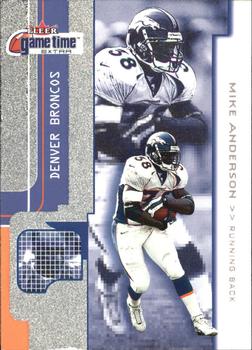 2001 Fleer Game Time - Extra #72 Mike Anderson Front