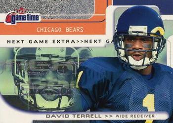 2001 Fleer Game Time - Extra #112 David Terrell Front