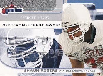 2001 Fleer Game Time - Extra #141 Shaun Rogers Front