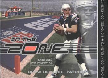 2001 Fleer Game Time - In the Zone #NNO Drew Bledsoe Front