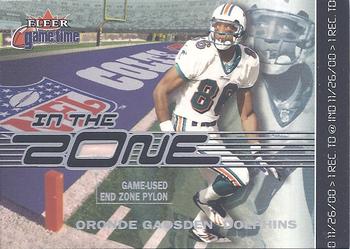 2001 Fleer Game Time - In the Zone #NNO Oronde Gadsden Front