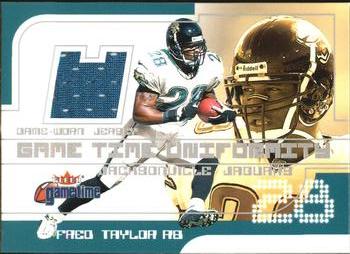 2001 Fleer Game Time - Uniformity #NNO Fred Taylor Front