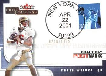 2001 Fleer Hot Prospects #NNO Chris Weinke Front