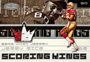 2001 Fleer Hot Prospects - Scoring Kings Jerseys #NNO Jerry Rice Front