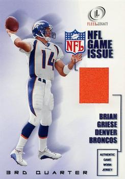 2001 Fleer Legacy - Game Issue 3rd Quarter #GI-BG(3) Brian Griese Front