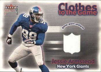 2001 Fleer Premium - Clothes to the Game #NNO Jessie Armstead Front