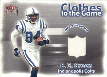 2001 Fleer Premium - Clothes to the Game #NNO E.G. Green Front