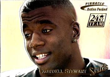 1996 Action Packed - Studs 24K Gold #5 Kordell Stewart Front