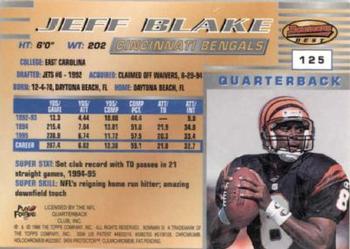 1996 Bowman's Best #125 Jeff Blake Back