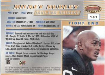 1996 Bowman's Best #141 Rickey Dudley Back