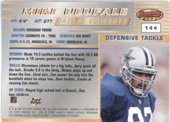 1996 Bowman's Best #144 Mike Ulufale Back