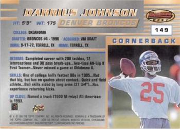 1996 Bowman's Best #149 Darrius Johnson Back