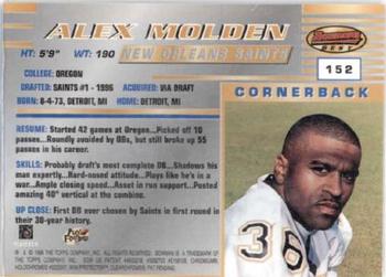 1996 Bowman's Best #152 Alex Molden Back
