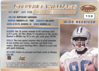 1996 Bowman's Best #159 Stepfret Williams Back