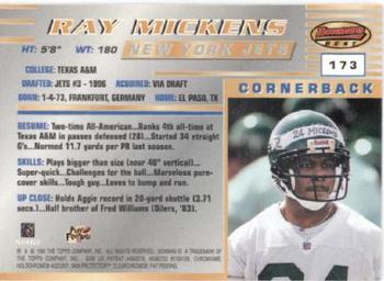 1996 Bowman's Best #173 Ray Mickens Back