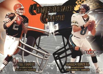 2001 Fleer Tradition - Conference Clash #12 CC Mark Brunell / Tim Couch Front