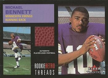 2001 Fleer Tradition - Rookie Retro Threads #NNO Michael Bennett Front