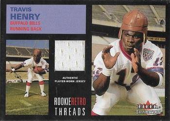 2001 Fleer Tradition - Rookie Retro Threads #NNO Travis Henry Front