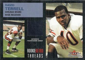 2001 Fleer Tradition - Rookie Retro Threads #NNO David Terrell Front