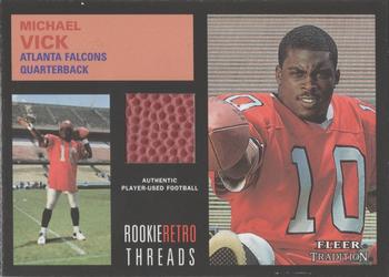 2001 Fleer Tradition - Rookie Retro Threads #NNO Michael Vick Front