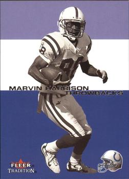 2001 Fleer Tradition - Throwbacks #3 TB Marvin Harrison Front