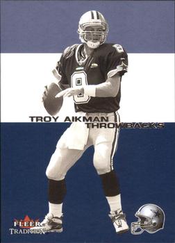 2001 Fleer Tradition - Throwbacks #6 TB Troy Aikman Front