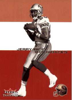 2001 Fleer Tradition - Throwbacks #11 TB Jerry Rice Front