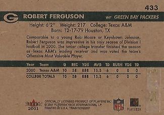 2001 Fleer Tradition Glossy - Rookie Minis #433 Robert Ferguson Back