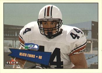 2001 Fleer Tradition Glossy - Rookie Stickers #447 Heath Evans Front